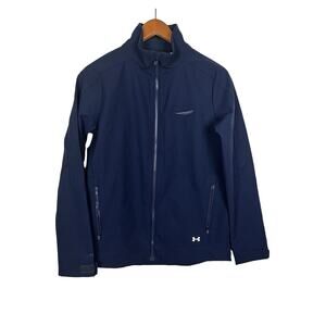 NWT Under Armour Storm Women’s Small Blue Coldgear Loose Softshell Jacket Logo